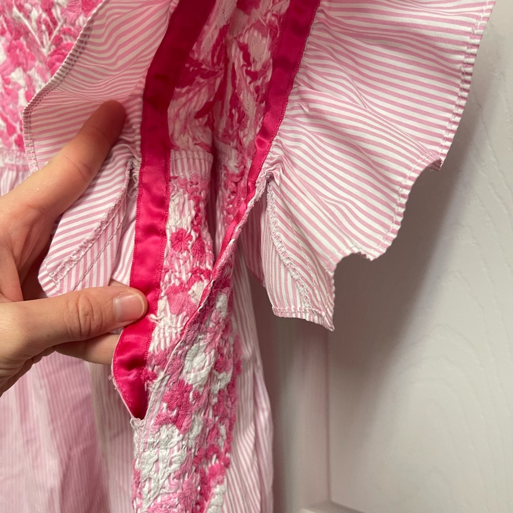 Mi Golondrina Pink Embroidered Dress - Picture 9 of 14